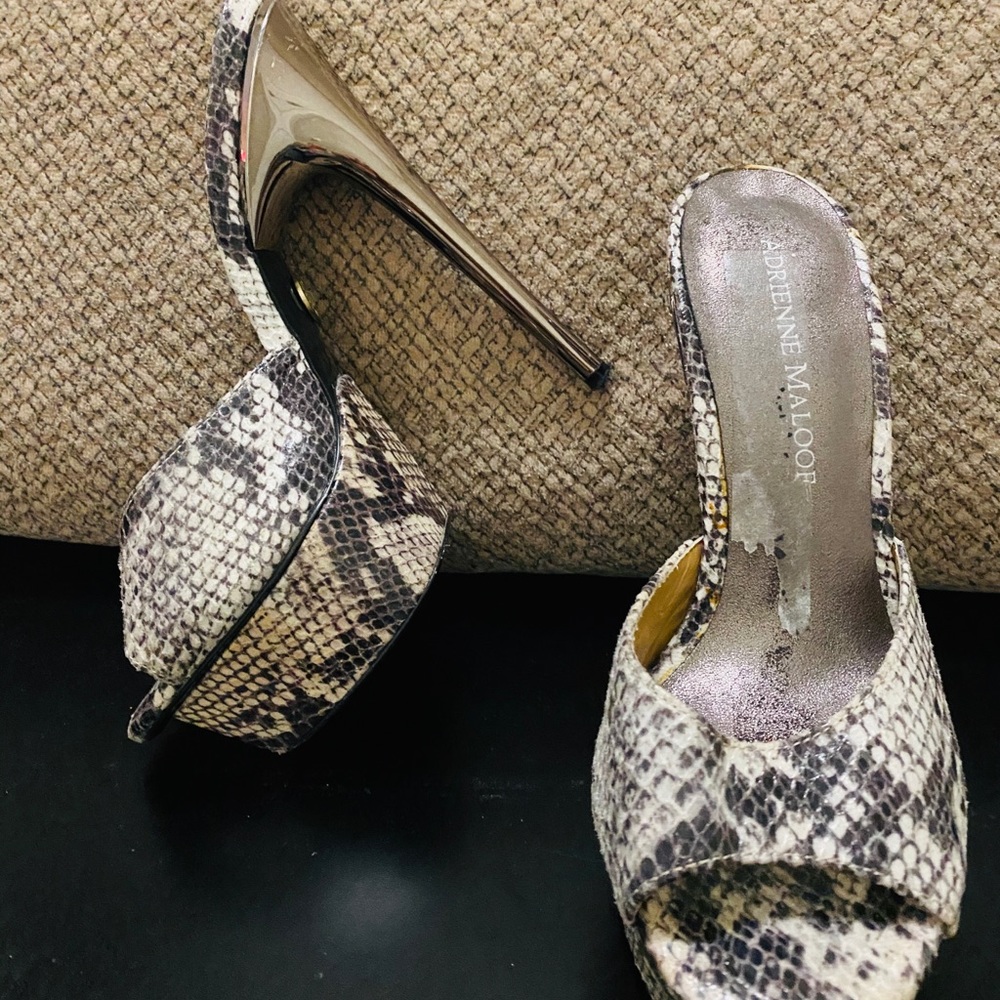 High heel pumps stilettos boa snake print